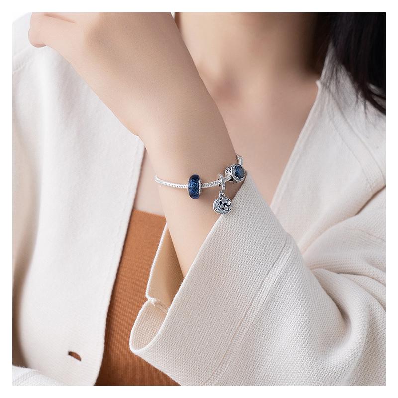 Pandora Intoxicating Night Pearl Pavé Bracelet Women's Silver Silver 17