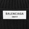 BALENCIAGA Cotton Turtleneck Cropped Knit Top, Women's, Black, XS, 682002, 2021 tops XS blackUsed