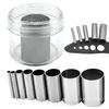 8-Piece Stainless Steel Round Clay Cutters for Jewelry & Pottery