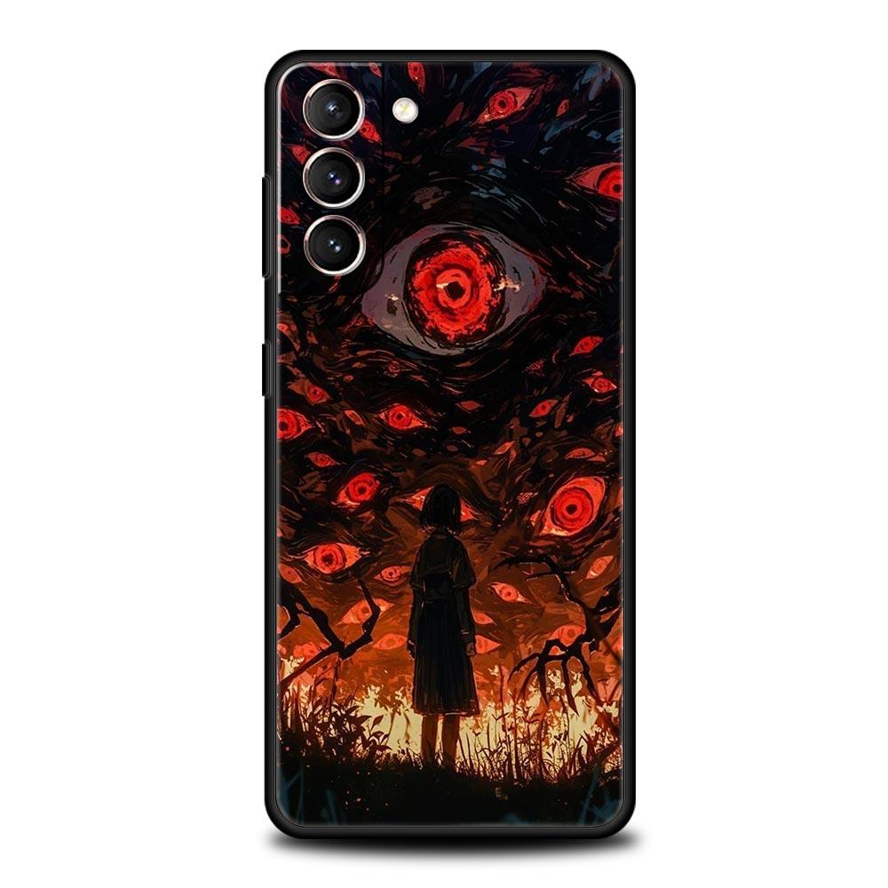 Phone Case Cover for Samsung Galaxy S26 S25 S24 S23 S22 S20 S21 FE Ultra Plus S25 Edge Soft TPU Capas Trendy Cool Eyes Creative