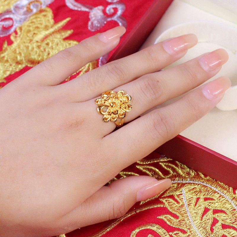 

Jewelry Gold-Plated Peacock Artificial Wedding Dragon and Phoenix Necklace Peacock single ring price