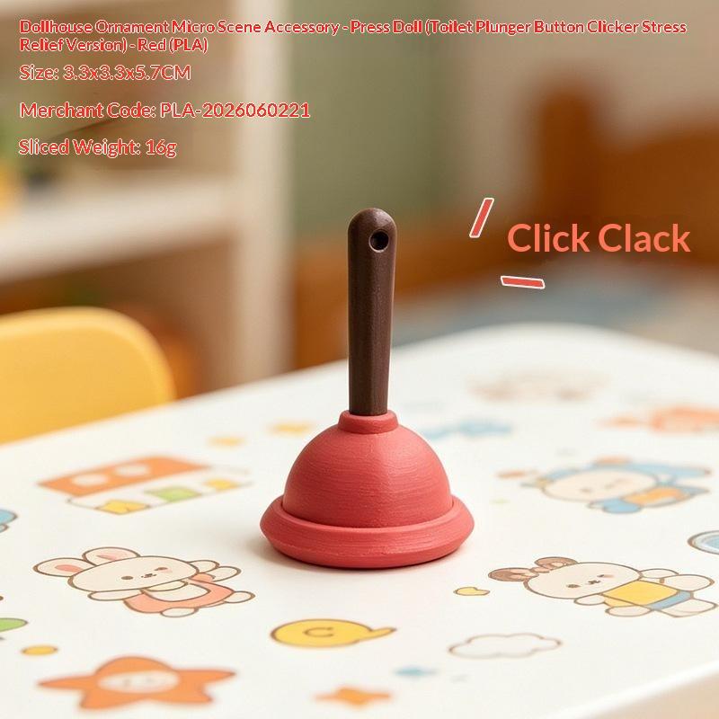 3D Printed Cactus Clicker Keychain Mini Fidget Clicker Toy Portable Push Button Stress Relief Keyring Gift For Kids Adults