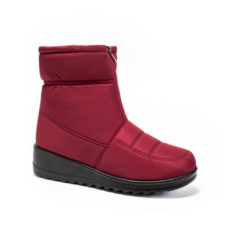 Plus Size Winter Warm Women's Snow Boots for Middle-Aged and Elderly Women Slip-On Waterproof Mom Shoes for Women