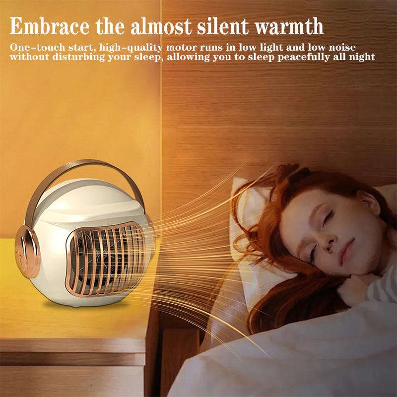 500W portable heater, household electric heating, warm air blower, energy-saving small indoor rapid heating warm air machine.