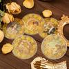 10 pcs/lot Mucha theme Stickers Diy Decorative Scrapbooking Diary Stick Labels Album hand made Collage material