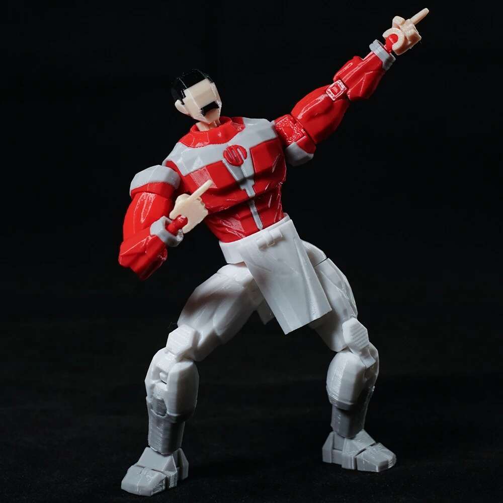 3D-gedruckte Superhelden Unbesiegbar 2.0 Anime Mehrgelenkige Shapeshift-Spielzeuge Actionfiguren Mannequin-Modell Ornamente Geschenke