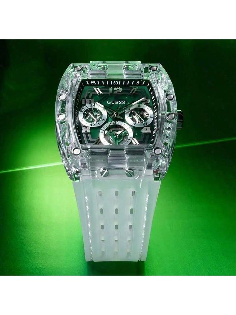 Men's Quartz Watch, Multi-Color Dial, Technology Small Square Watch, Hollow Design, Showing Man Gift, Commemorative Day GW0499G8