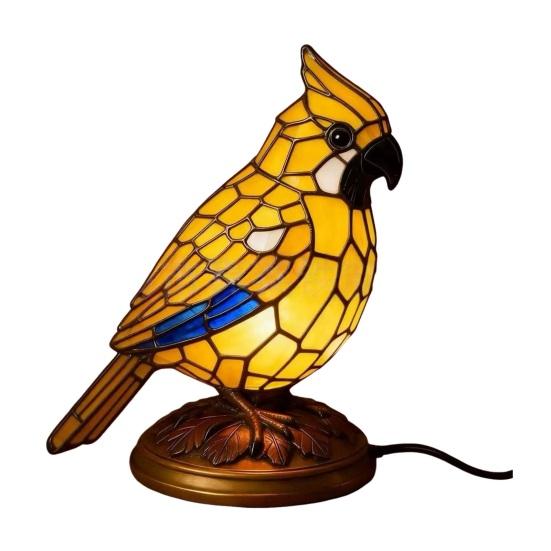 

Лампа-ночник из витражного стекла в виде птицы, питание от USB, смола, ночник в виде птицы, лампа для украшения дома, офиса, гостиной, спальни, стола, рождественский подарок, подарок на день рождения