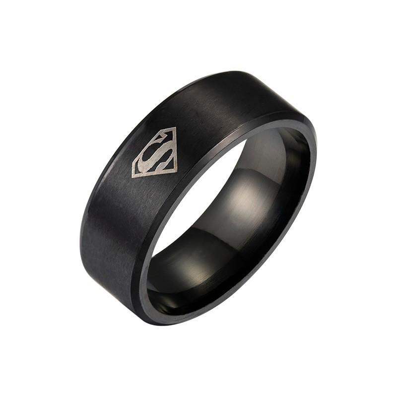 Superhero Movie Accessories: Hot-Selling Superman Logo Ring & Batman Ring Size 12