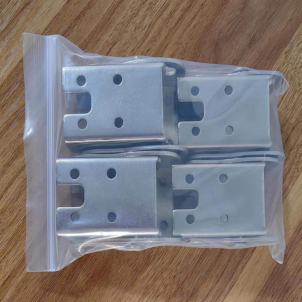 Folding Bracket Self Locking Hinge Table Leg Hinge Leg Fittings and Angle Braces for Folding Table Leg Folding Leg Brackets for Tables (4 Pair)