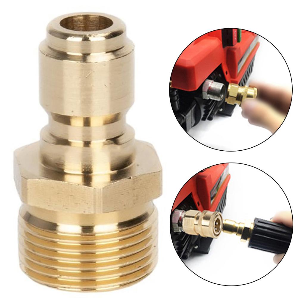 Hochdruckreiniger Messing Schnellkupplungsadapter 38 M22 für auslaufsicheren Gebrauch