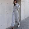 European Station Autumn and Winter New Hooded Drawstring Pants Pullover