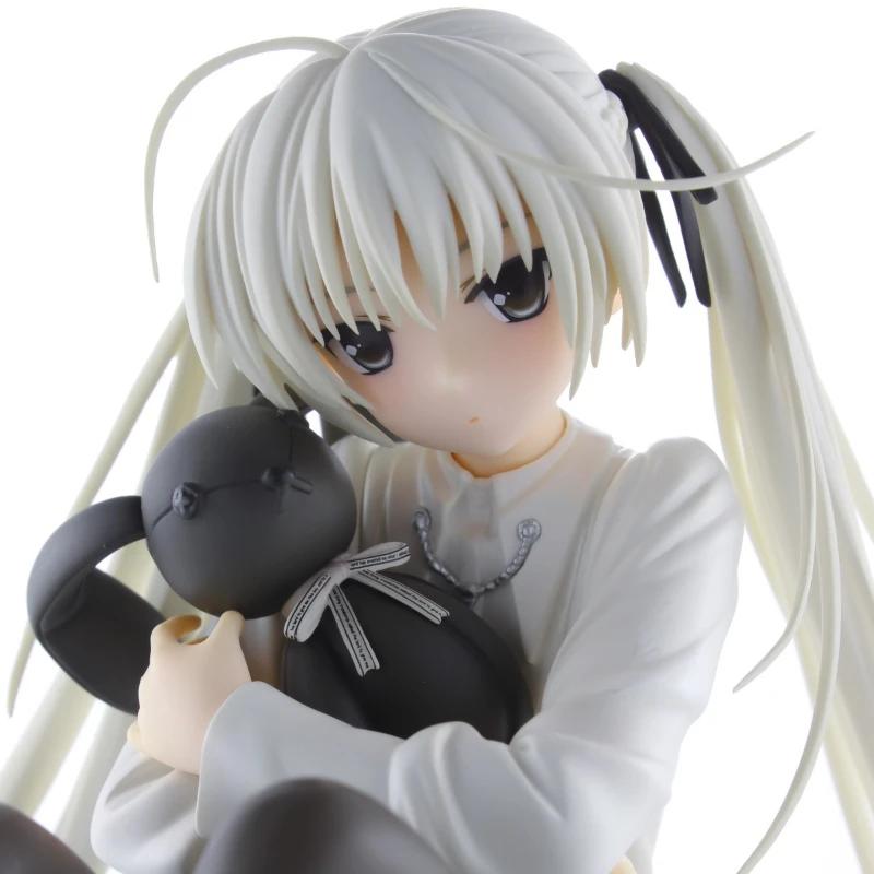 11.5CM Anime Adorable Figure Kasugano Sora Where We Are Least Alone Sitting and Hugging The Rabbit PVC Model Collect Dolls Toys Gift