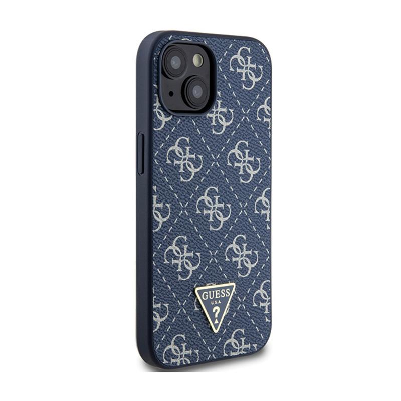 Guess 4G Triangle Metal Logo - Etui Iphone 15 Plus (Niebieski)