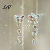 Crystal Wind Chimes for Garden Butterfly & Dragonfly Suncatcher Colorful Rainbow Maker Prism Hanging Unique Housewarming Gifts New Home Ornament,