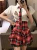 Plus Student Erotic Costumes Plaid Tie Cosplay Transparent Outfit Fetish Sexy Lingerie For Babydoll Role Play Exotic Sence