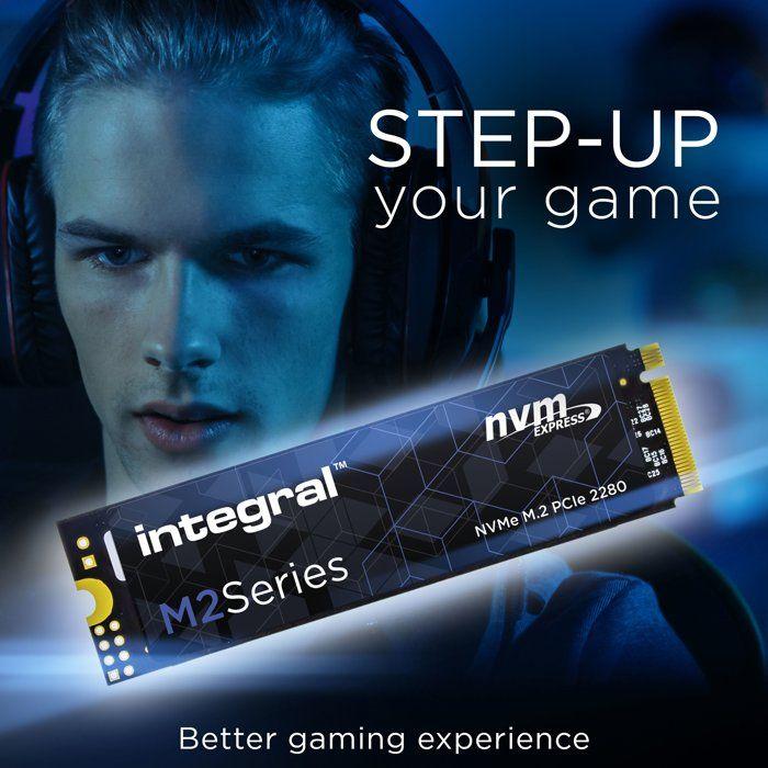 INTEGRAL - M.2 2280 NVMe PCIe Gen3 x4 - SSD interne - 256 Go - M.2 2280