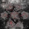 7 Pcs Black Red Eyes Metal Dice Solid Metal Polyhedral Dice Set Suitable for Role-Playing RPG Board Game Dice Role-Playing RPG