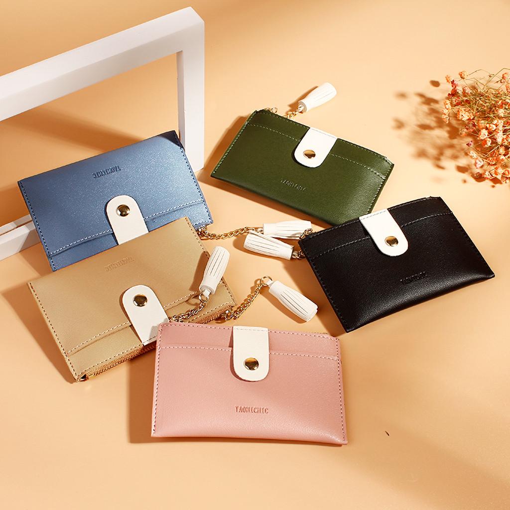 Buy [ZW] Women Short Wallets Mini Money Purses Small Fold Female Coin ...