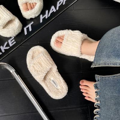 Korean Autumn and Winter New Versatile Warm Cotton Slipper