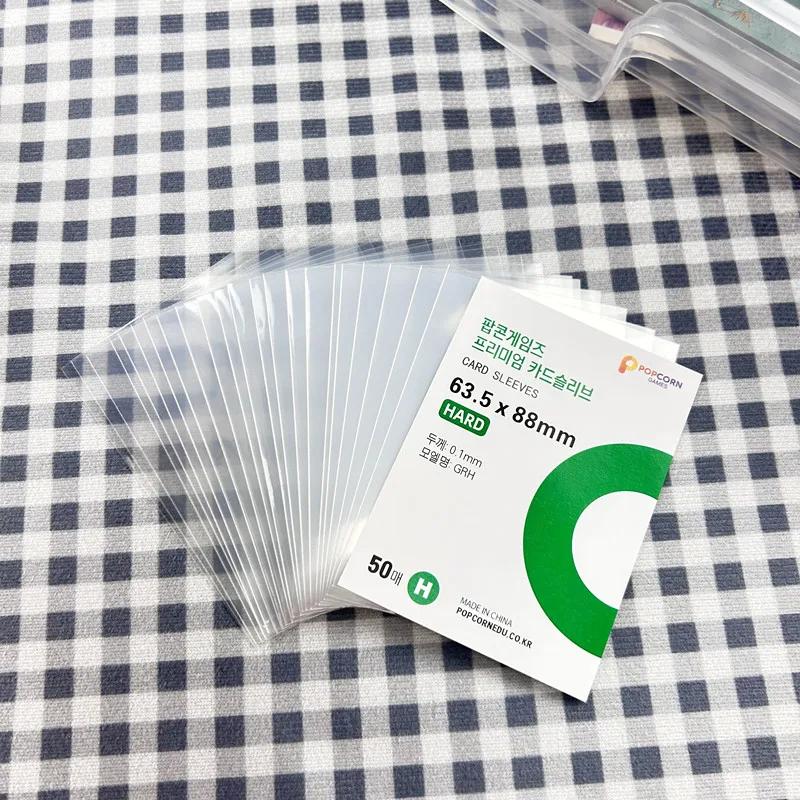 50 Pieces Card Film Protective Film Transparent Card Holder CPP Album Binder Suitable for Camera Storage Album Protection