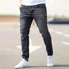 Mens Jeans Casual Skinny Pants Stretch Denim Trousers Male Slim Fit Straight Pants Fashion Jeans Soild Pencil Pants Man Clothing