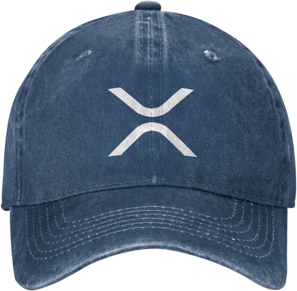 

Xrp Ripple Hat Fashion Cowboy Baseball Hats Black Sunhat Dad Cap for Unisex Women Adjustable