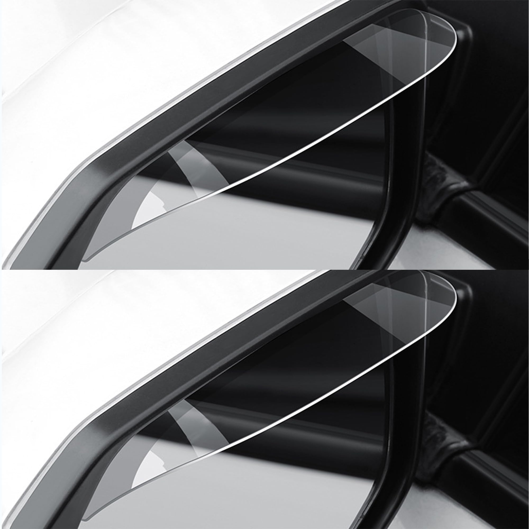 

DELUXEFOX Clear Mazda Compatible Side Mirror Visor, 4 Pieces, Side Mirror, Rain and Snow