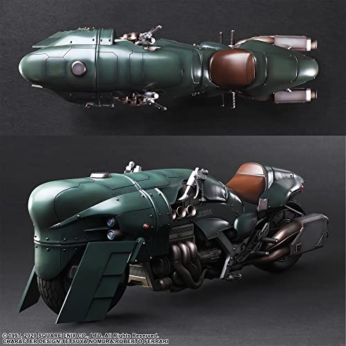 Final Fantasy VII Remake PLAY ARTS Kai Advanced Motorcycle Guard & Motorcycle Set PVC Painted Movable Figure