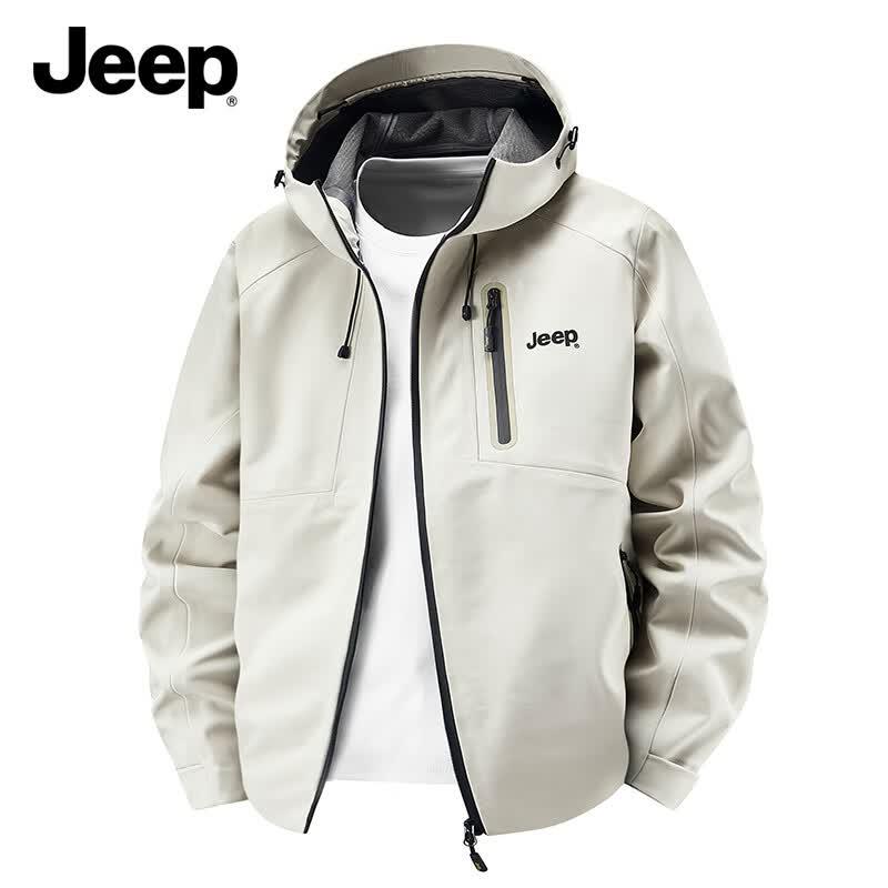 JEEP Men s Outdoor Softshell Jacket 4XL грязно-белый