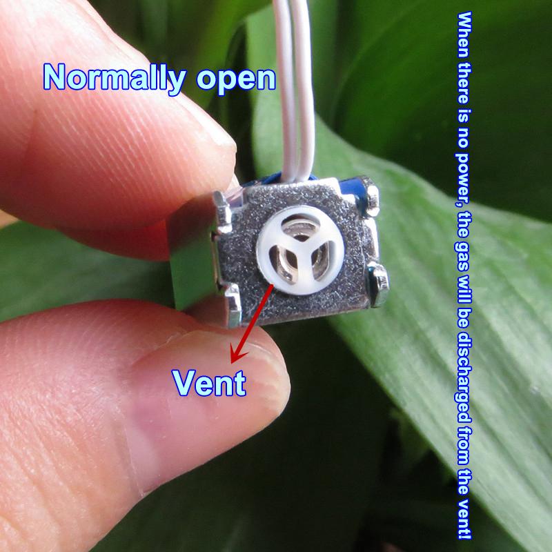 2Pcs Flow Control Valve Dc 3V Mini Electric Solenoid Valve Micro Gas Air Valve N/O Normally Open Diy Accessories