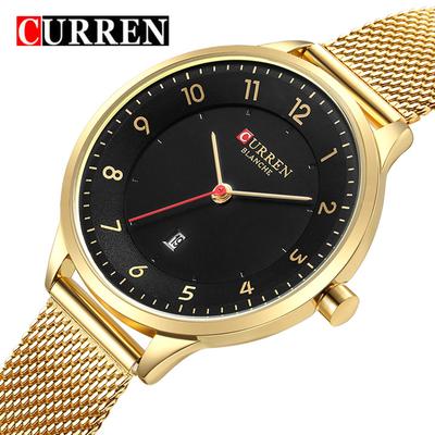 New Top Women's Watch Quartz Watches Fashion Simplicity Dial Metal Network with Casual Women's Watch