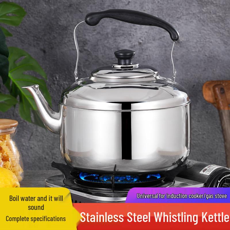 Large Capacity Stainless Steel Food Grade Kettle and Hot Water Teapot