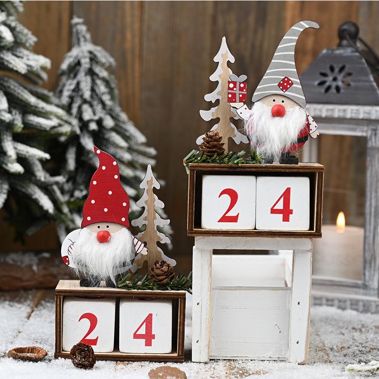Santa Claus Calendar Decoration-Gray Hat
