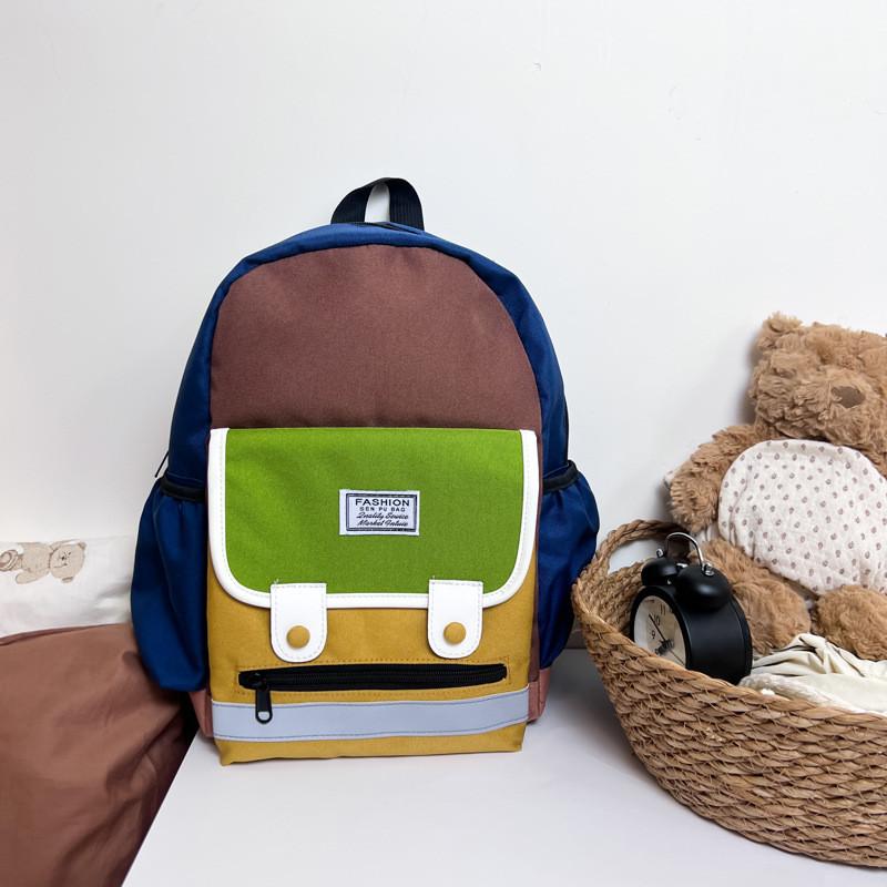 Stylish Korean Version Ins Children's Backpack With Colorful Letter Design For Kids Aged 3 To 5 Years