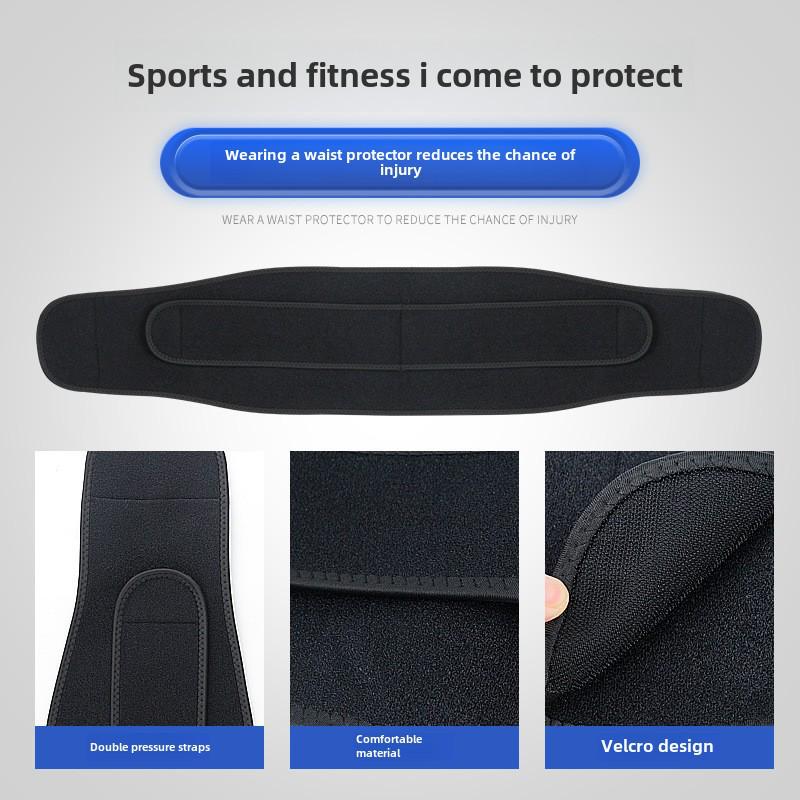 Unisex Adjustable Sports Waist Protector for Outdoor Fitness, Weightlifting, Running, and Training - Abdominal Support Belt