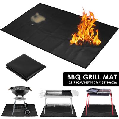 Esteira para churrasco Tapete antiaderente para grelha Tapete para grelha resistente ao calor à prova de fogo para assar ao ar livre Cozinha Ferramenta para churrasco Almofadas para grelha reutilizáveis