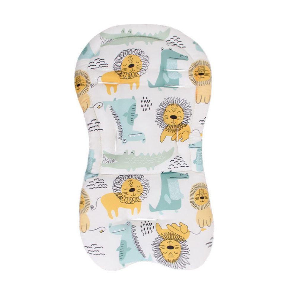 Comfortable Baby Pram Seat Mat Cartoon Printed Dining Chair Cotton Pad Baby Stroller Cushion  Kids
