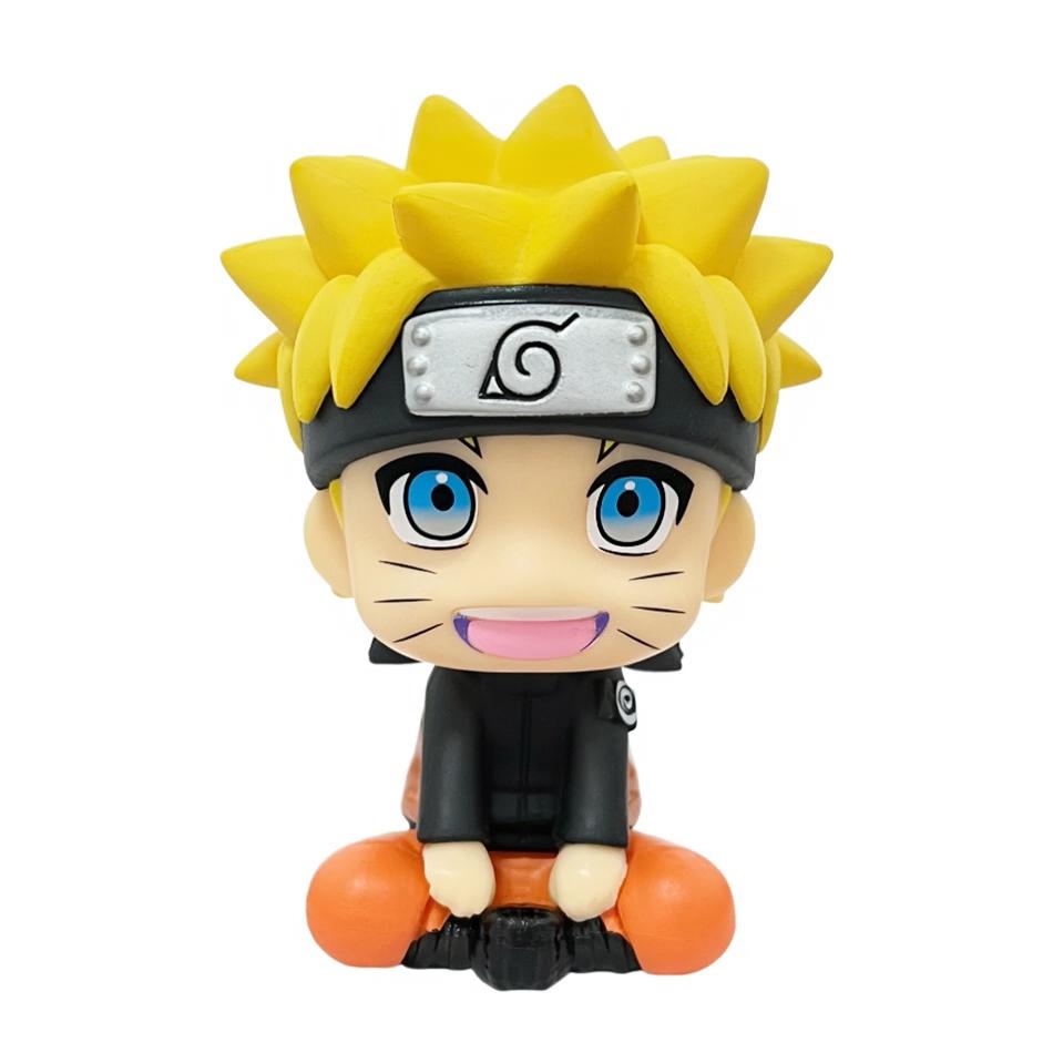 9cm Naruto Q Version Anime Character Anime Kakashi Sasuke Nizuchi Naruto Car Model Accessories Cute Toy Naruto Character Model