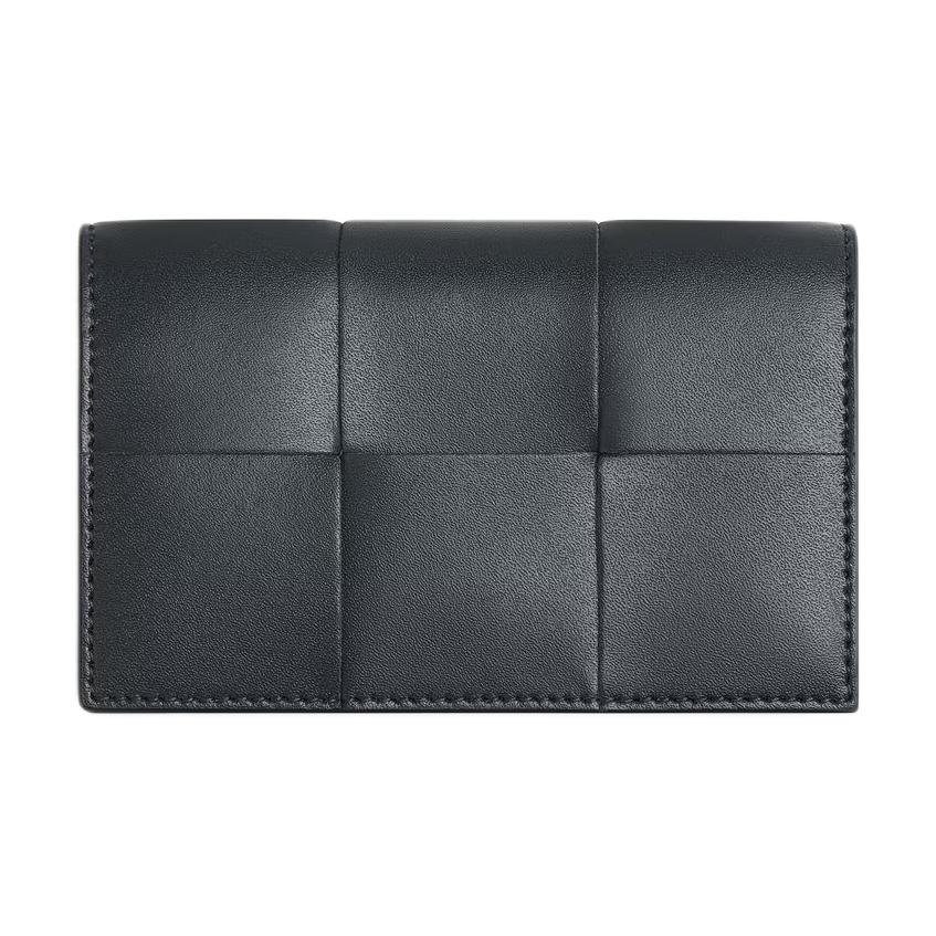 

Bottega Veneta Intreccio Woven Calfskin Card Holder Men Accessories Slate Pine 814653V5FD12080 Basic Set (Bag+Dust Bag)