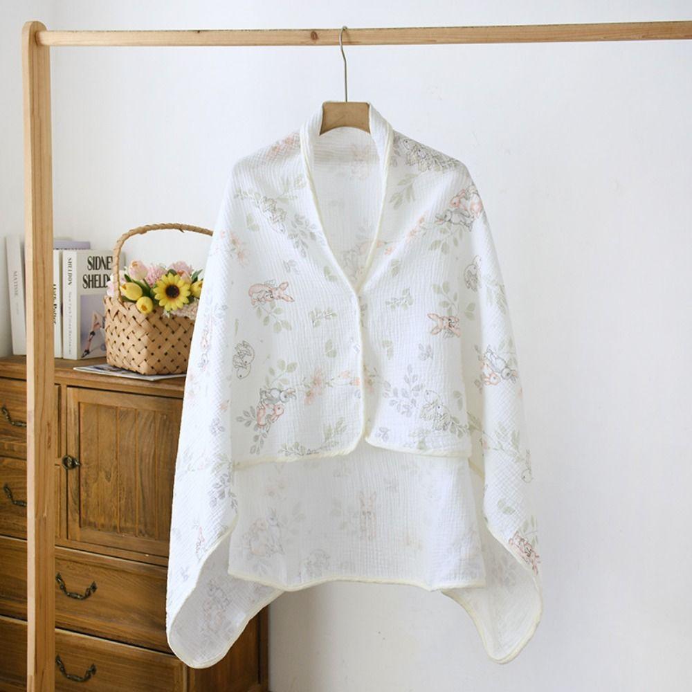 Breathable Breastfeeding Cover Floral Printed Outdoor Nursing Towel Pregnant