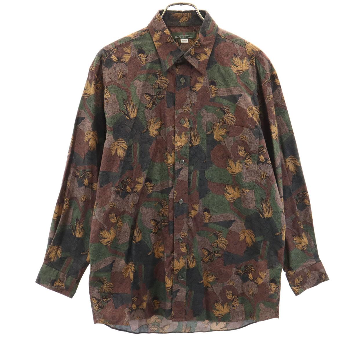 

THE SCOTCH HOUSE Комбинезон ручка Длинный рукав Хлопковая рубашка M Коричневый Мужской Б/у