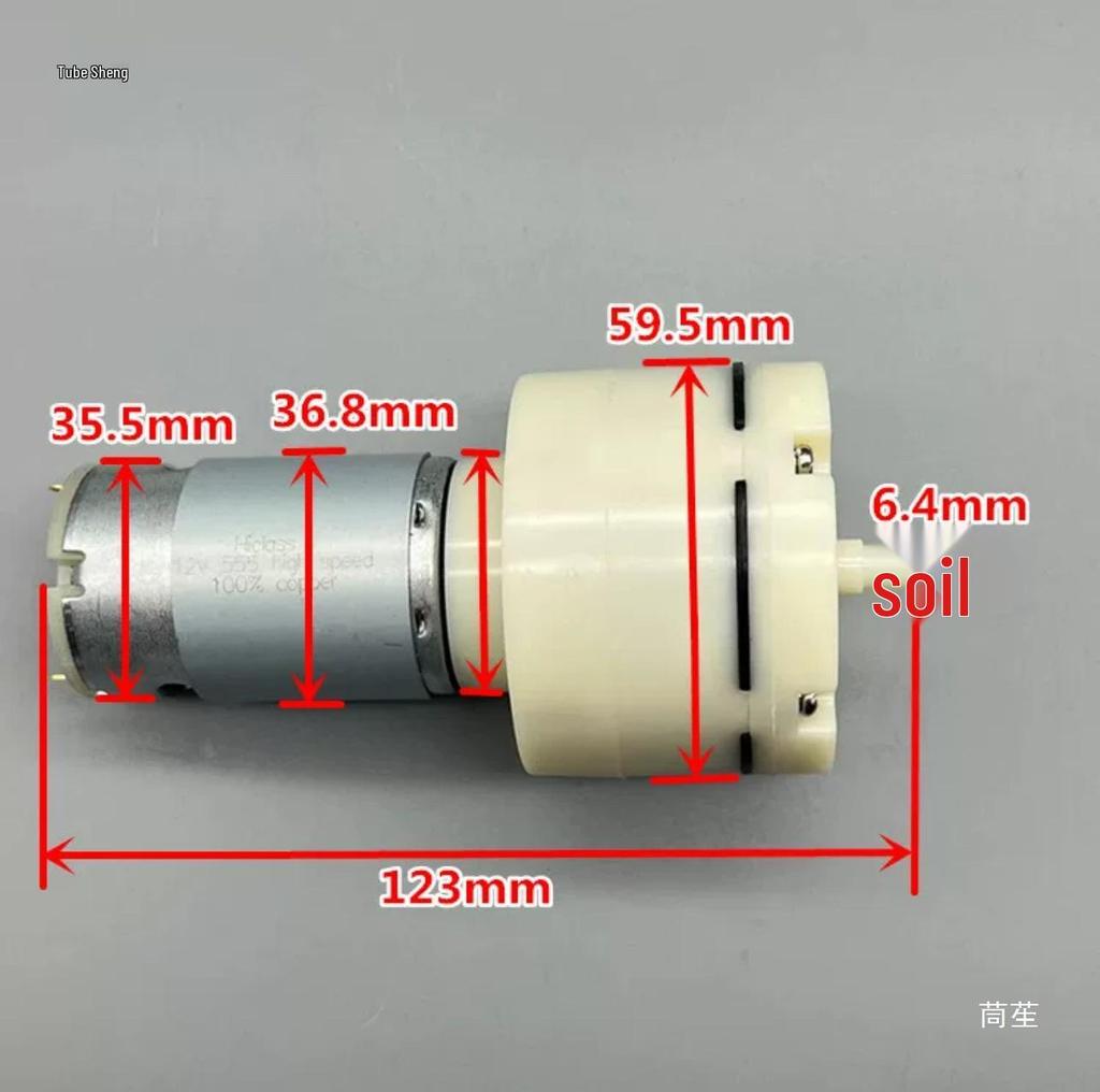 15L High Flow Air/Vacuum Pump, 12-24V, Folding Screen Separator & Oxygenation Inflator