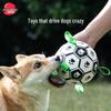 Interactive Rubber Football Toy for Dog Training - Chew-Resistant for Border Collies, Corgis, Small & Large Breeds