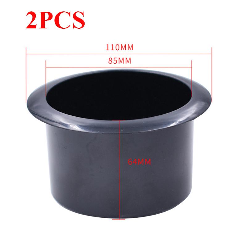 2PCS ABS plastový černý multifunkční držák na poháry do interiéru auta pro Sofa Boat RV Couch Car