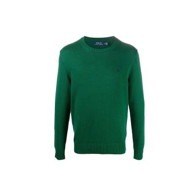 Polo FW21 Rundhals Logo Langarm Pullover Herren Pullover Grün 710810846-003