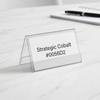 10Pcs Acrylic Place Cards Transparent Name Sign Stand Table Number Holder Wedding Acrylic Sign with Base for Party Home Office