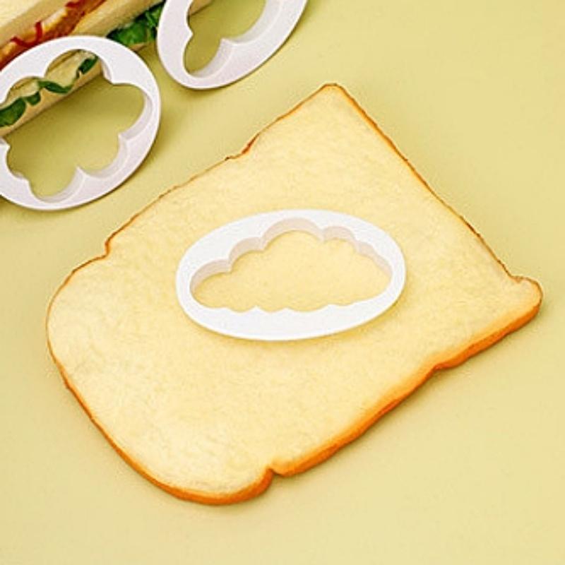 5Pcs Cloud Shape Cookie Cutter Custom Made 3D Printed Fondant Plastic Cookie Cutter For Cake Dessert Tool