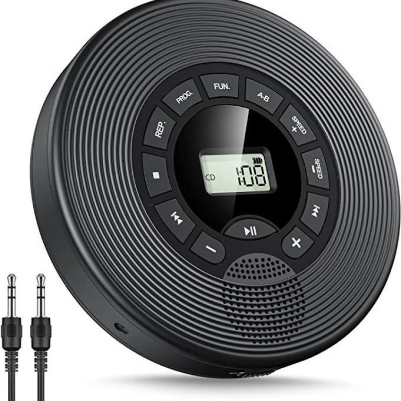 

Портативный CD-плеер MP3 Музыкальный CD Музыкальный плеер Студенческая машина Двойной динамик Walkman Повторное воспроизведение Воспроизведение с U-диска