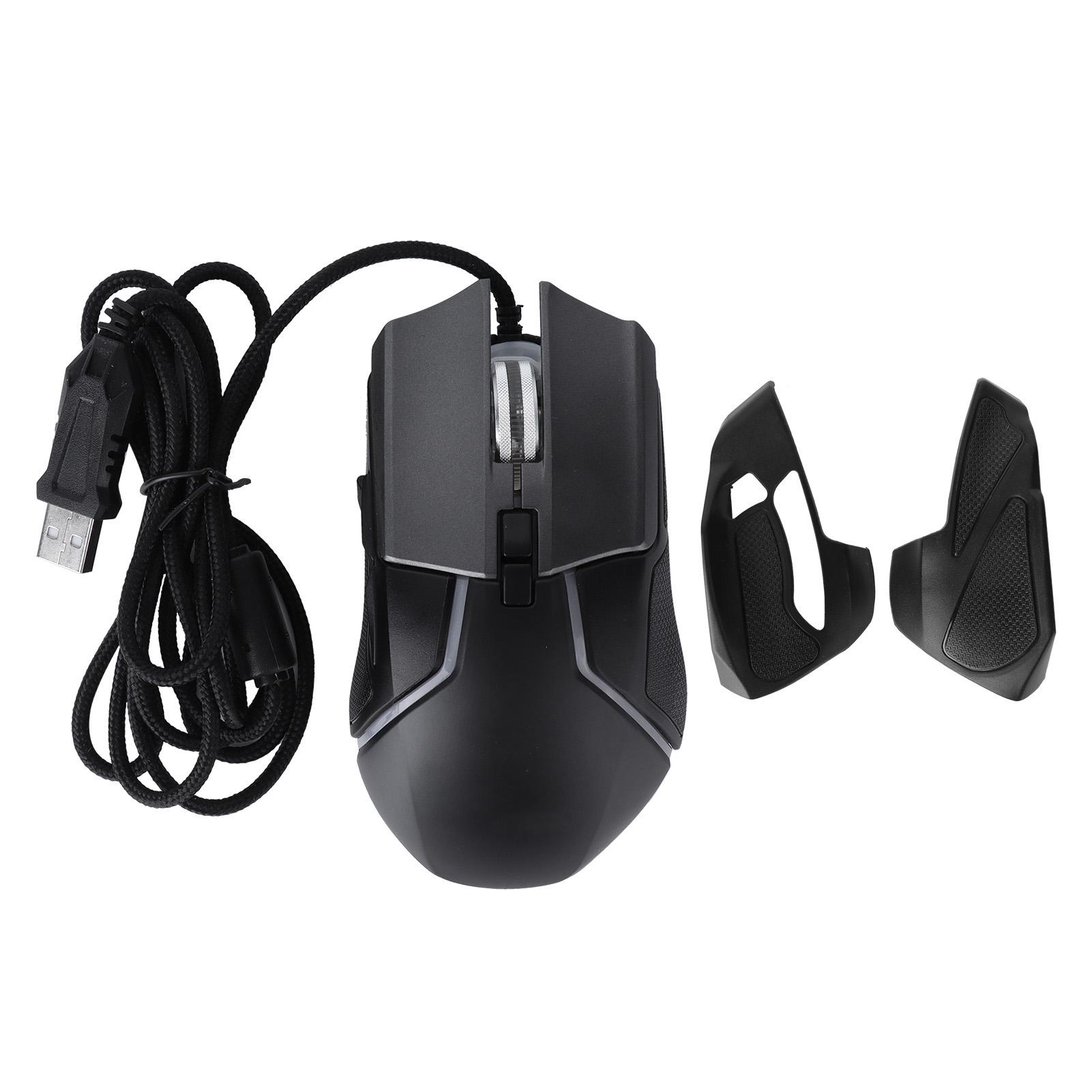 

Gaming Mouse Adjustable DPI Mechanical Ergonomic RGB Lighting Wired Mice for Gamer Desktop Laptop